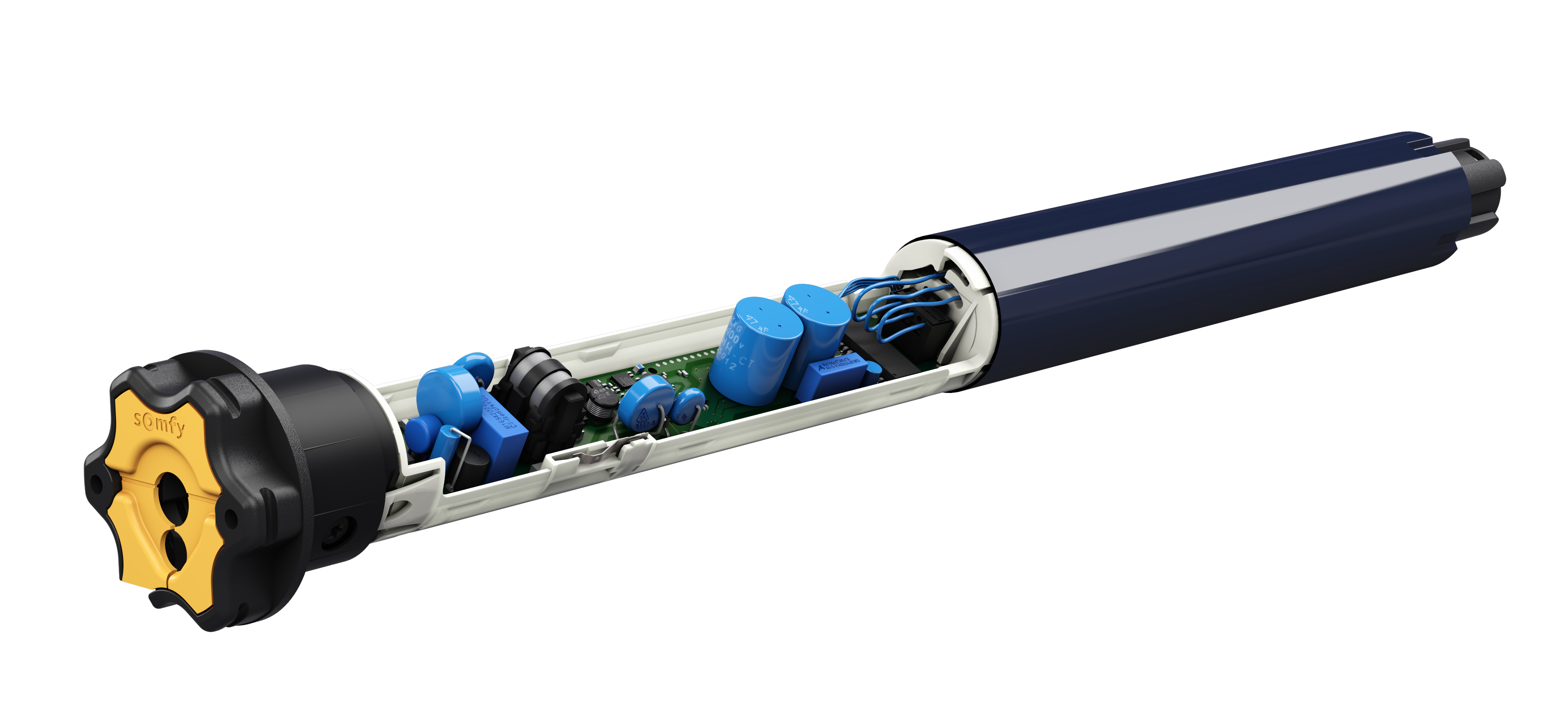 Somfy RS100 io Funk-Rollladenmotoren mit Softstart und Hinderniserkennung