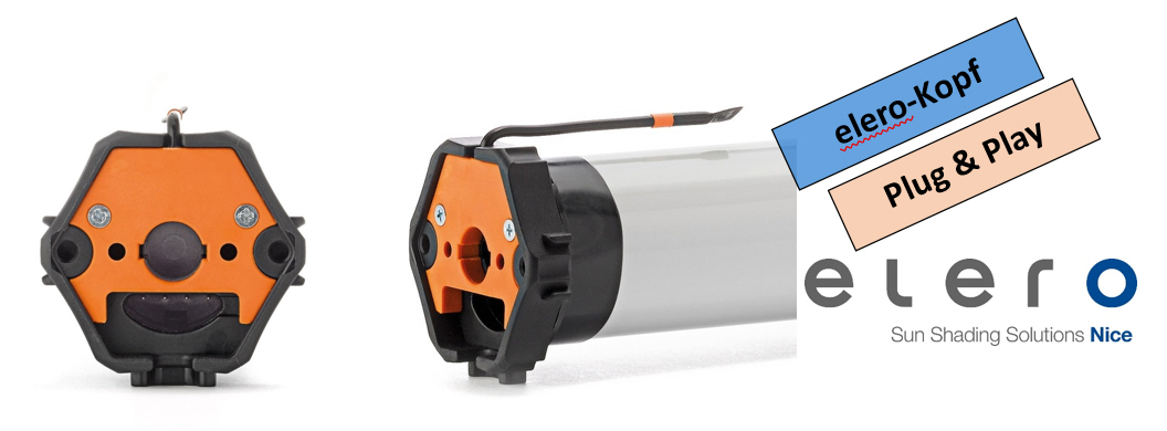 elero RolTopD+ M-868 Plug & Play Funkmotor für Rollläden, Markisen und Sonnenschutz