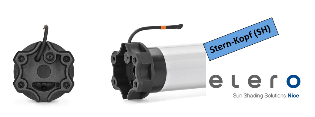 elero RolTop M-868 SH Funk-Rollladenmotoren mit Somfy-Sternkopf