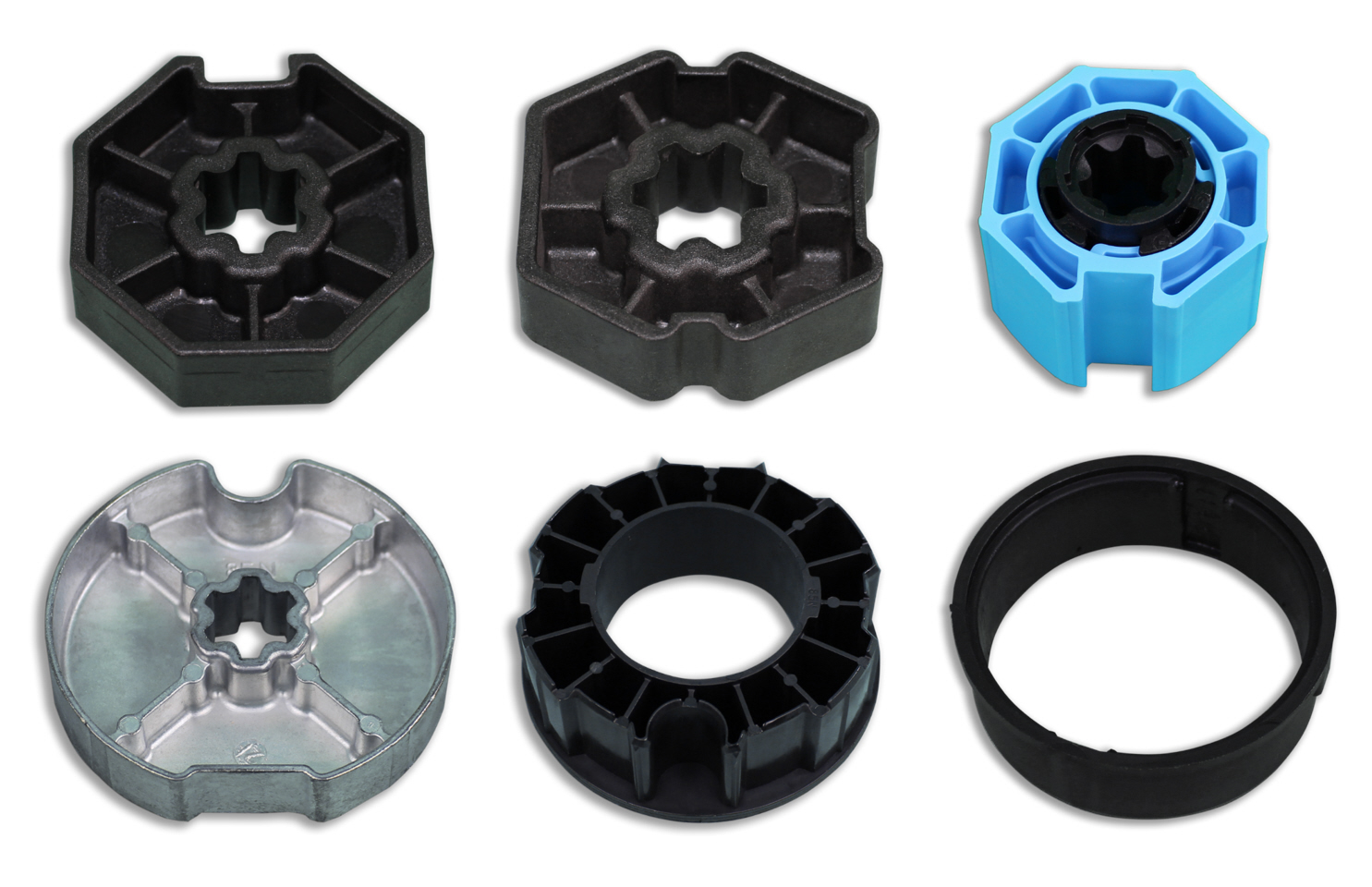 Becker Mitnehmer und Ringe als Adaptersets für Rohrmotoren