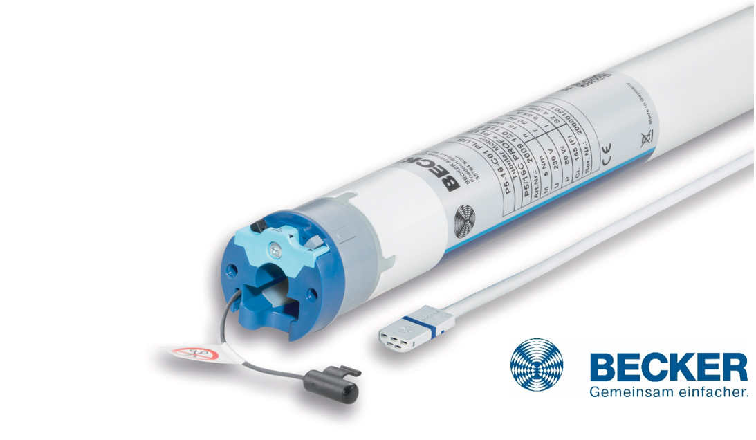 Becker Funkmotore Baureihe Pico Ø 35 mm für Rollläden, Markisen und Sonnenschutz