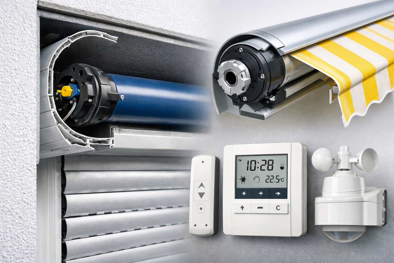 Motoren für Rollläden, Markisen und Jalousien – Rohrmotor für Sonnenschutzanlagen