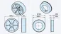 Preview: Becker Adapterset 100x2 aus Zink #49303001850 #49313001600 #49303006280