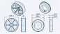 Preview: Becker Adapterset 100x2, Baureihe L #49313001670 #49313001600
