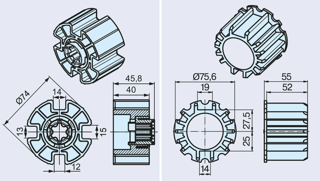 Preview: Becker Adapterset O-DW78 R+F für Hinderniserkennung #49302002740 #49303000330