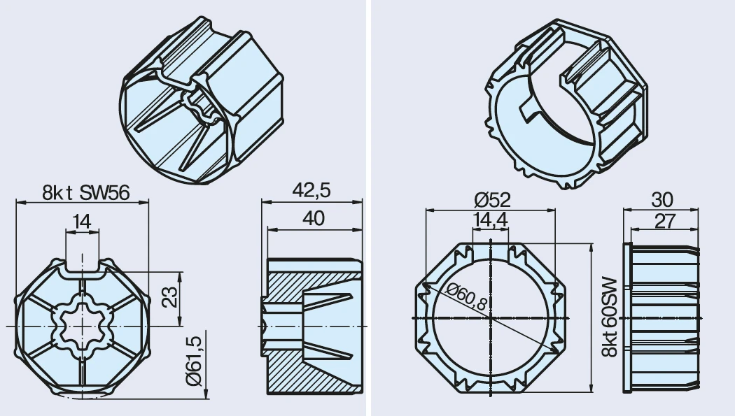 Preview: Becker Adapterset S60L #49303004660 #49303004650