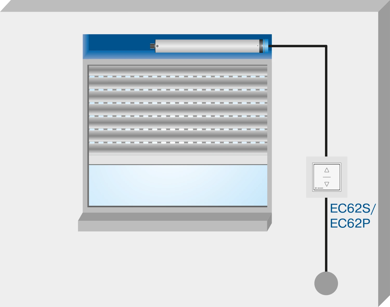 Preview: Becker Centronic EasyControl EC62P mit Tippbetrieb #40300000060