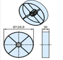 Preview: Becker Mitnehmer aus Zink 133x2 #49313001200