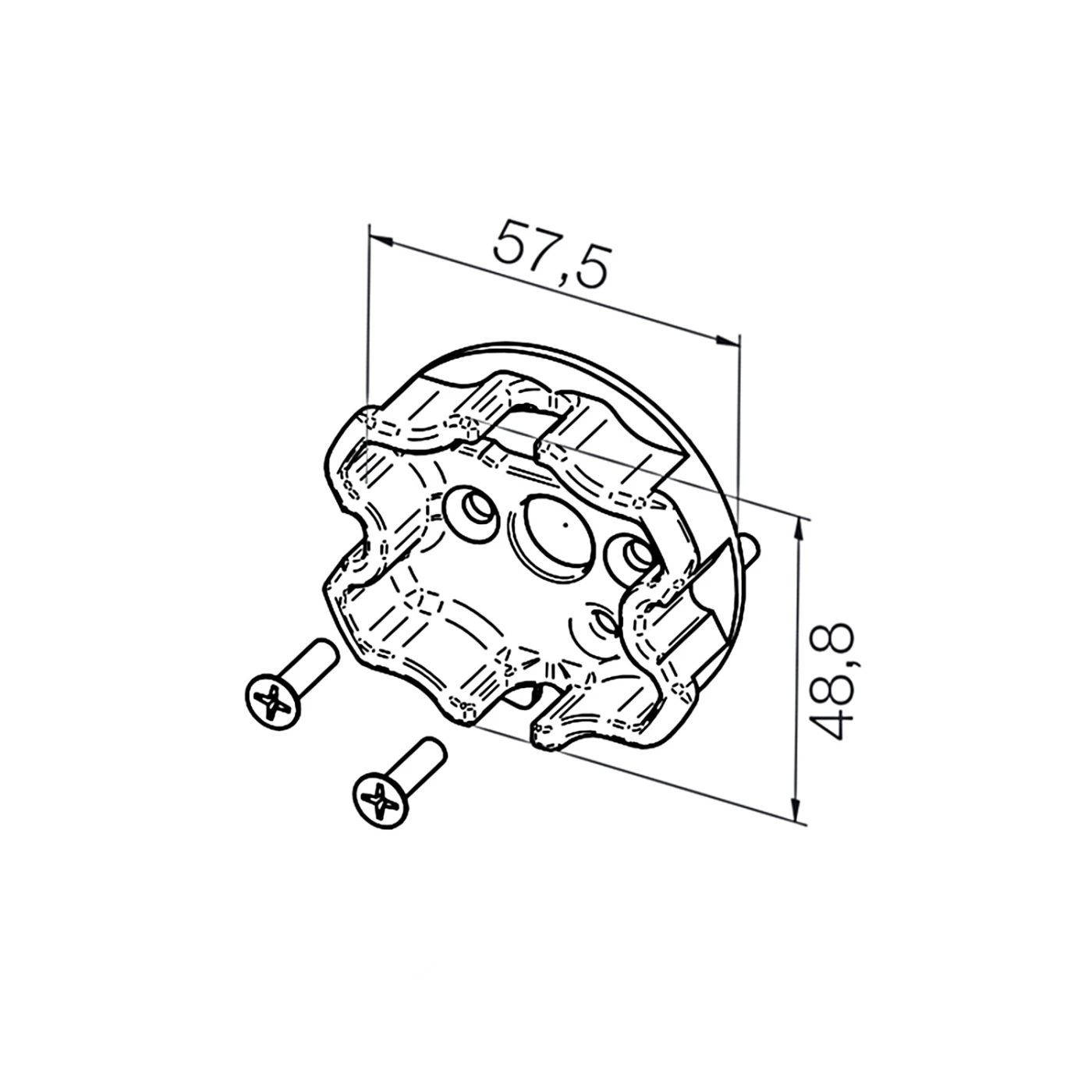 Preview: elero Adapterplatte RevoLine M für Somfy SH #233749401