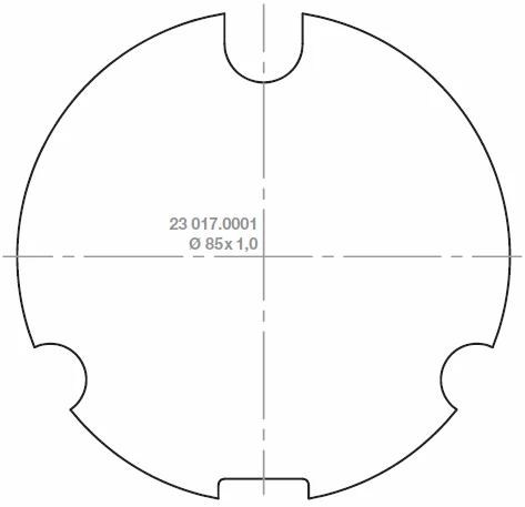 Preview: elero Adapterset Motorkupplungset RevoLine M Nutrohr Ø 85x1,0 mm, leitfähig #220590001
