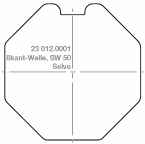 Preview: elero Adapterset Motorkupplungset RevoLine M Profilrohr 8-kant, SW50mm #230120001
