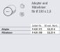Preview: Somfy Adapter und Mitnehmer für Rundrohr 100x2mm Baureihe 60 #9420372 #9420358