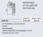 Preview: Somfy Antriebslager 60mm gekröpft mit Federring und großer Öse für Baureihe 50/60 #9763607