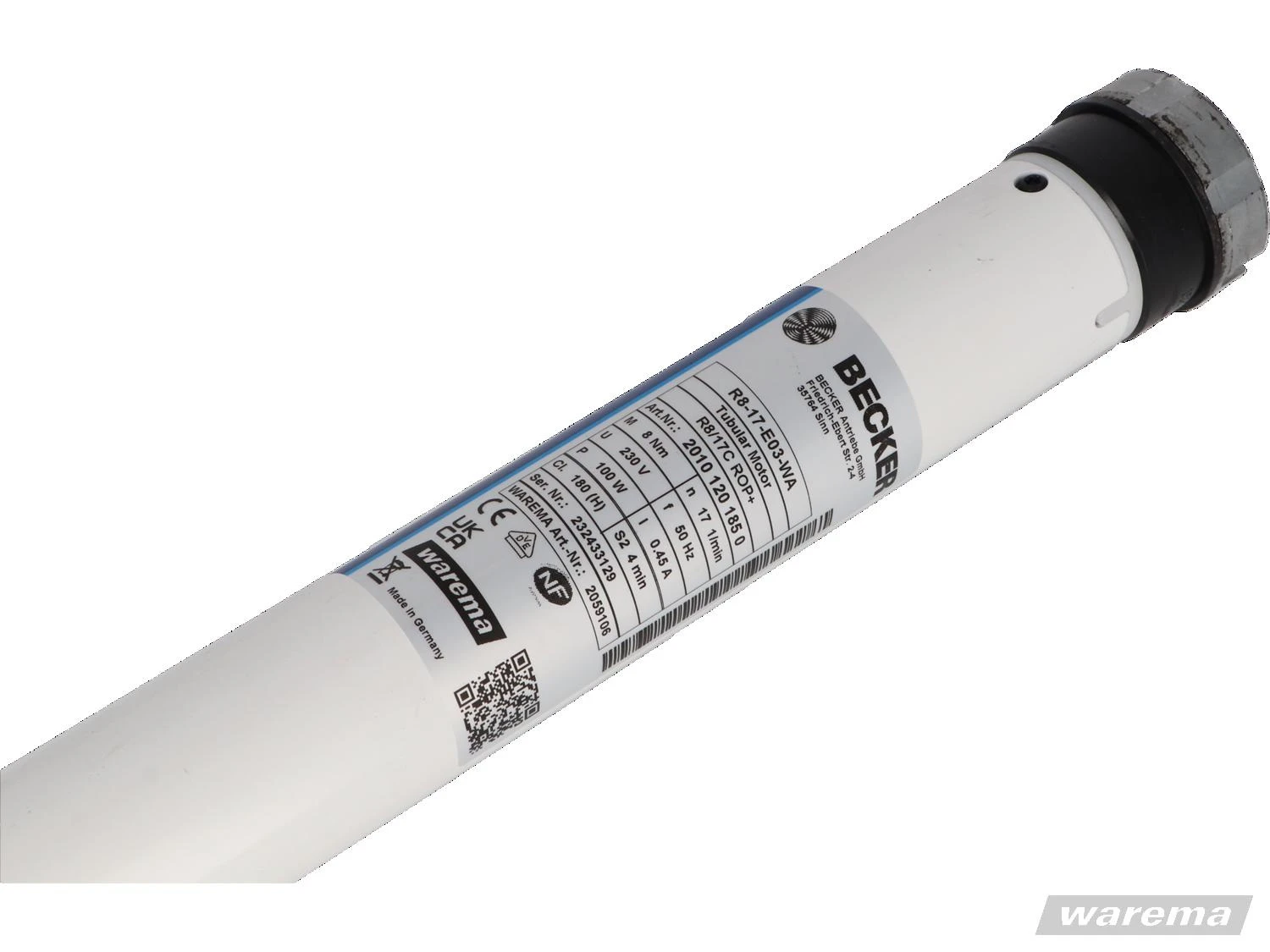 Preview: WAREMA RM 8/17 E03 Rollladenmotor #2059106
