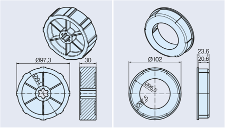 Becker ➤ Adapterset 102x2, Universal #49313001040 #49313000490✓ Online günstig kaufen✅
