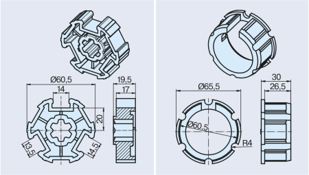 Becker Adapterset, 63N K bis 25 Nm #49303000840 #49303004150 #49303001020