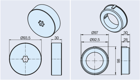 Becker ➤ Adapterset 98x2, Universal #49313001150 #49313001260✓ Online günstig kaufen✅