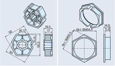 Becker Adapterset, B60 Butzbach #49303000460 #49300307071 #49303001020