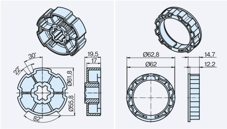 Becker Adapterset, E65 #49303000470 #49300407072 #49303001020