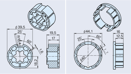 Becker Adapterset Universal M40 #49303004080 #49303004090