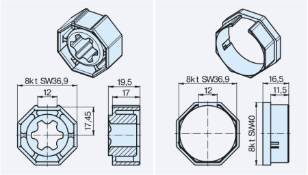 Becker Adapterset Rollladen S40VM #49303001420 #49303001430