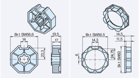 Becker Adapterset S60 #49303000410 #49300207072 #49303001020