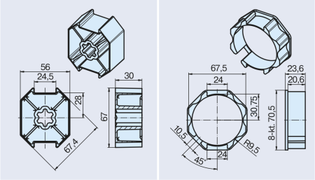 Becker ➤ Adapterset Alulux SM70 Rollladen #49313000800 #49310307074✓ Online günstig kaufen!✅