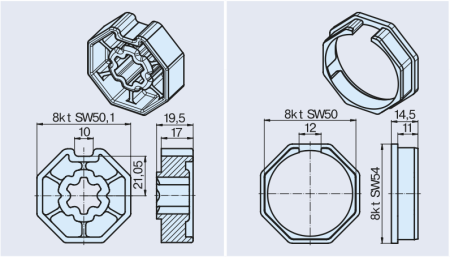Becker Adapterset Rollladen SW50 #49303001210 #49303001220 #49303001020