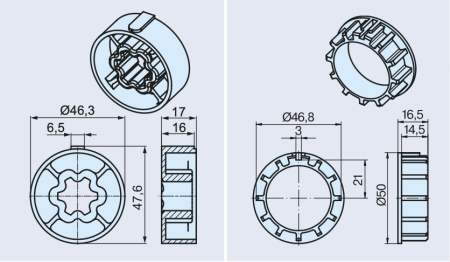 Becker Adapterset Siral 50 #49303000500 #49303001020