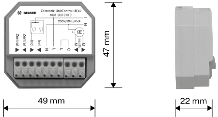 Becker Centronic UnitControl UC42 #40310000030