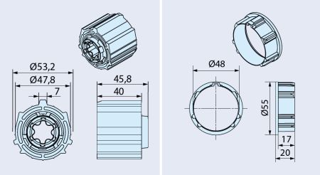 Becker ➤Adapterset 56x0,5 Optimaxx für Hinderniserkennung #49302003060 #49303007100✓ Online günstig kaufen!✅