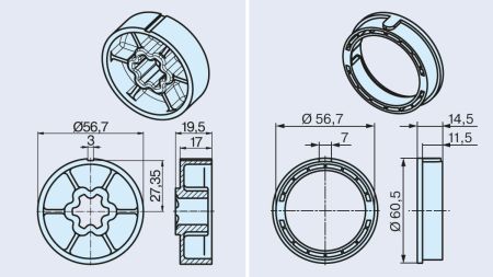 Becker ➤ Adapterset 60x1,5 #49303000750 #49303000760✓ Online günstig kaufen✅