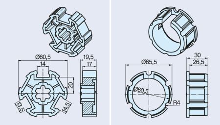 Becker Adapterset Ø 63N K #49303000840 #49303004150