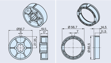 Becker Adapterset A128 #49313003020 #49312001040 #49310307074