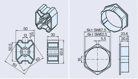 Becker Adapterset B75 #49313000810 #49310107074