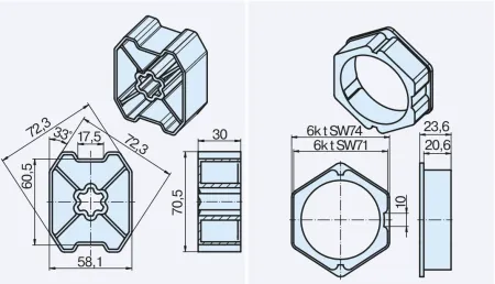 Becker Adapterset B85 #49313000820 #49310207074