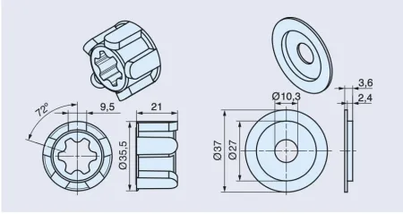 Becker Adapterset BS für R-Serie #49302002820 #49303002910 #49303002920