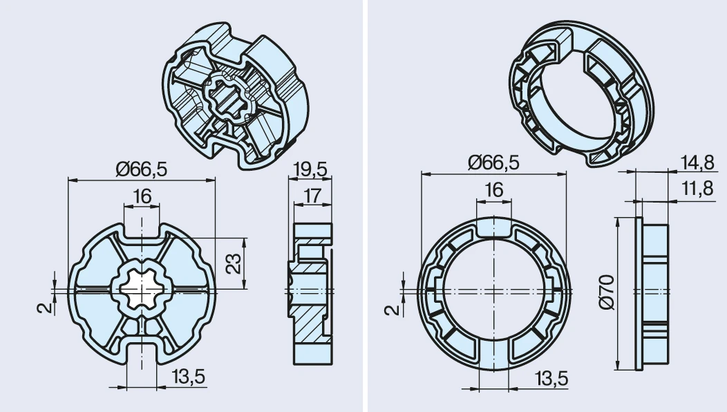 Becker Adapterset Forjas 70 #49303002170 #49303002180