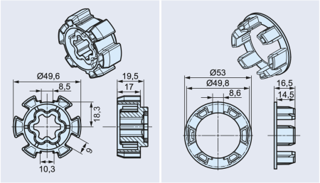 Becker Adapterset HD50 #49303005930 #49303005940