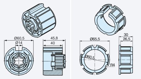 Becker ➤ Adapterset O-63N 14,0 mm für Hinderniserkennung #49302002760 #49303004150✓ Online günstig kaufen✅