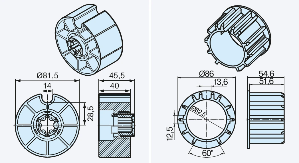 Becker Adapterset O-D85N für Hinderniserkennung #49302002710 #49313002270 #49303006280