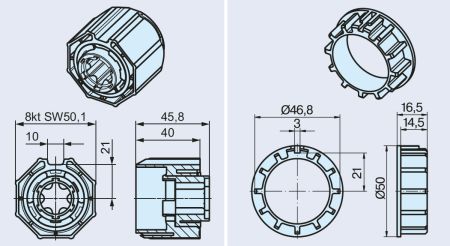Becker Adapterset O-S50 für Hinderniserkennung #49302002290 #49303001220 #49303001020