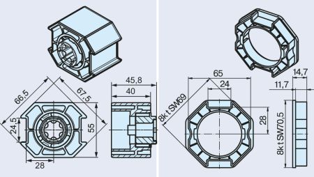 Becker Adapterset O-SM70 für Hinderniserkennung #49302002360 #49300006070 #49303001020