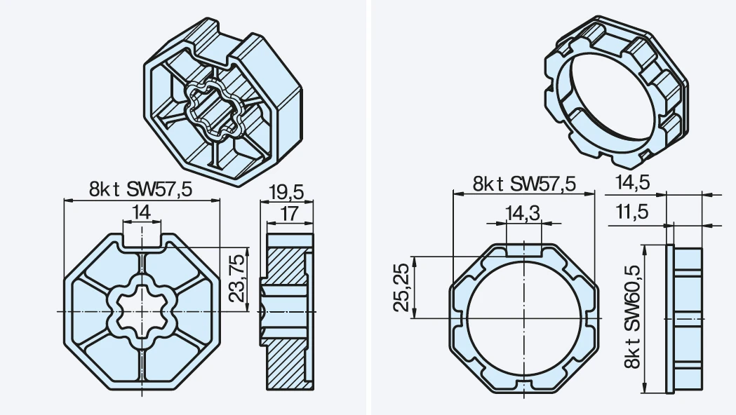 Becker Adapterset Rolm60 #49303000440 #49303000370