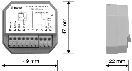 Becker Centronic UnitControl UC42 #40310000030