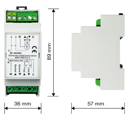 Becker Centronic UnitControl UC45 #40310000040