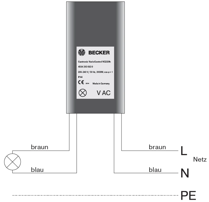 Becker Centronic VarioControl VC220h #40340000390