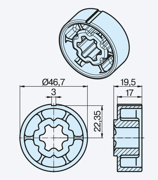 Becker Mitnehmer 50x1,5 #49303000490