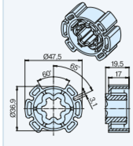 Becker Mitnehmer Benthin 52+62 #49303004420