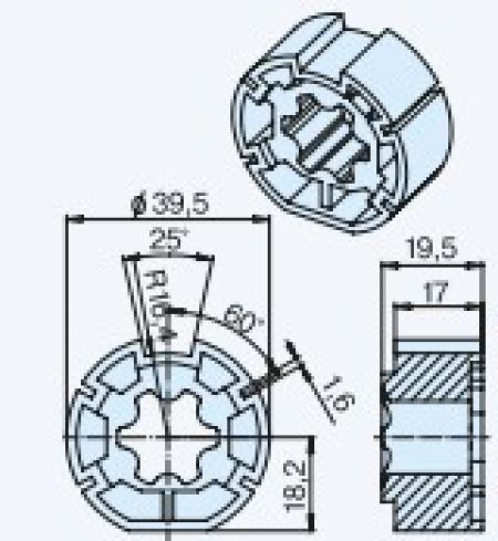 Becker Mitnehmer M40 Drive Wheel #49303004080